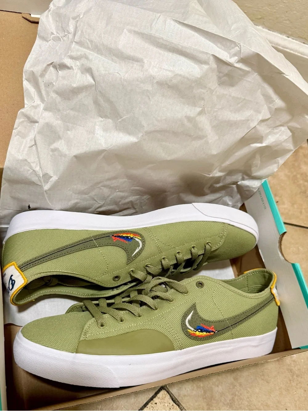 Nike sneakers shown